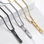 ست گردنبند و دستبند پیچ استیل رنگ ثابت - Image 6
