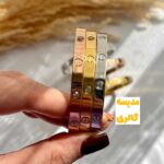 دستبند بنگل کارتیر نگین دار - Image 3