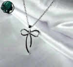 گردنبند پاپیون دخترانه با زنجیر استیل - Image 8