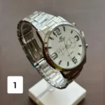 ساعت مردانه سیتی زن بند فلزی نقره ای - Image 6