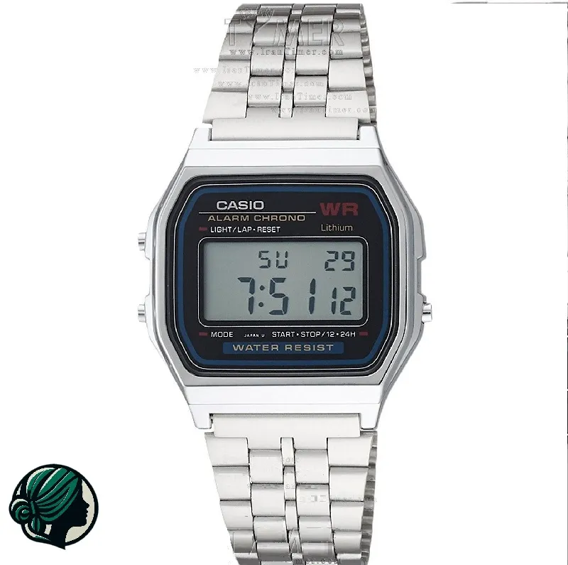 ساعت مچی دیجیتال کاسیو مدل A168WGG-1B با بند استیل