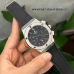 ساعت مچی مردانه هابلوت کرنوگراف مشکی بند لاستیکی - Image 3