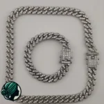 ست جواهرات فول نگین استیل با سنگ اتمی - Image 5