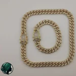 ست جواهرات فول نگین استیل با سنگ اتمی - Image 6