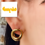 گوشواره مینیمال دخترانه مدل دایره طلایی