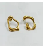 گوشواره مینیمال دخترانه مدل موج