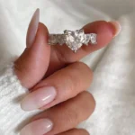 انگشتر زنانه مدل قلبی فول نگین - Image 2