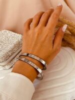 دستبند النگویی کارتیر استیل رنگ ثابت - Image 2