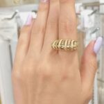 انگشتر طلاروس زنانه کاملا مشابه طلا کد 2038 - Image 2
