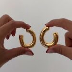 گوشواره مینیمال دخترانه مدل حلقه - Image 2