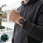 ست ساعت مچی مردانه هابلوت بند چرم ضدآب | ست هدیه لوکس - Image 4